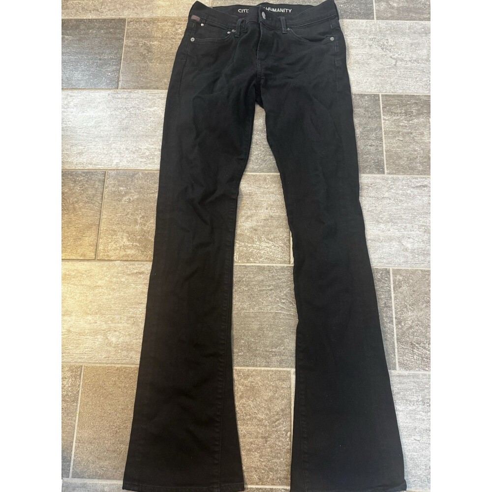 Citizens of Humanity By Jerome Dahan Black Flared Jeans. Size 27, Low Rise, EUC